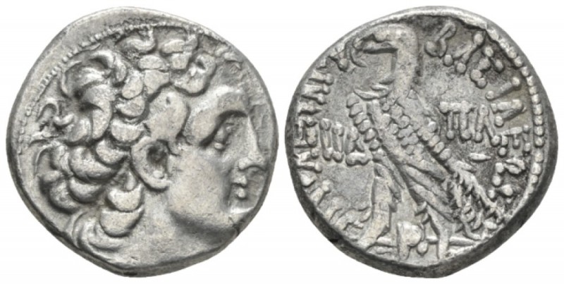 The Ptolemies, Alexandria Tetradrachm circa 101-100, AR 23mm., 12.36g. Diademed ...