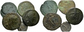 Thrace, Augusta Traiana Caracalla, 198-217 Lot of 5 bronzes circa 198-217, Æ 20mm., 68.85g. Lot of 5 bronzes, including S. Severus, Caracalla, Geta.
...