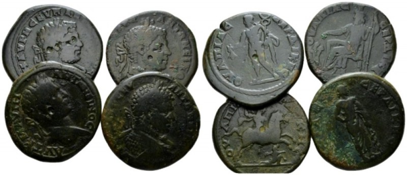 Thrace, Serdica Caracalla, 198-217 Lot of four bronzes circa 198-217, Æ 26mm., 6...