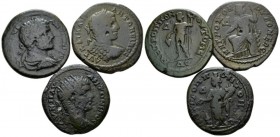 Moesia, Tomis Caracalla, 198-217 Lot of three Bronzes circa 198-217, Æ 20mm., 31.46g. Lot of three bronzes: Elagabalus, Caracalla (2).

Very Fine.
...