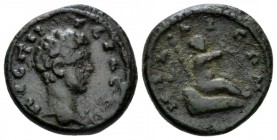 Bithynia, Nicaea Geta Caesar, 198-209 Bronze circa 198-209, Æ 17.5mm., 3.44g. Bare head r. Rev. Infant Dionysus seated r. R.G. 509 Pl. LXXX, 17.

Da...