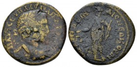 Bithynia, Nicomedia Severus Alexander, 222-235 Bronze circa, Æ 23.5mm., 8.17g. Laureate, draped and cuirassed bust r. Rev. Nemesis standing l., holdin...