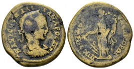 Bithynia, Nicomedia Severus Alexander, 222-235 Bronze circa 222-235, Æ 25mm., 9.72g. Laureate and cuirassed bust r. Rev. Tyche standing l., holding ru...