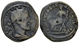 Bithynia, Nicomedia Maximinus I, 235-238 Bronze circa 235-238, Æ 23.5mm., 6.83g. Radiate, draped and cuirassed bust r. Rev. Demeter seated l., holding...