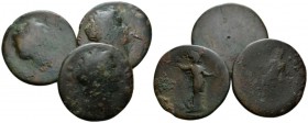 Mysia, Cyzicus Marcus Aurelius, 161-180 Lot of three bronzes circa 160-180, Æ 29mm., 35.8g. Lot of three bronzes: Pseudo-Autonomous issue time of M. A...