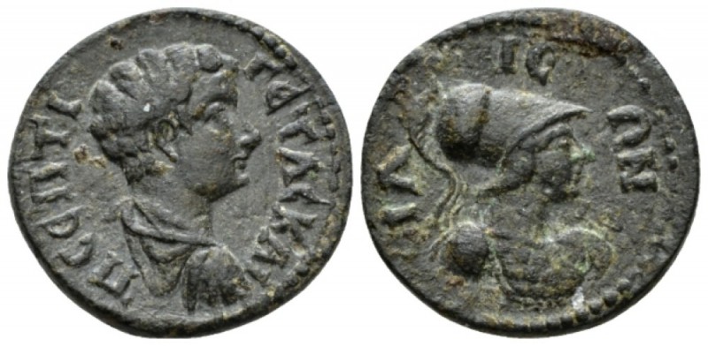 Troas, Illium Geta Caesar, 198-209 Bronze circa 202-209, Æ 23.5mm., 6.72g. Bareh...