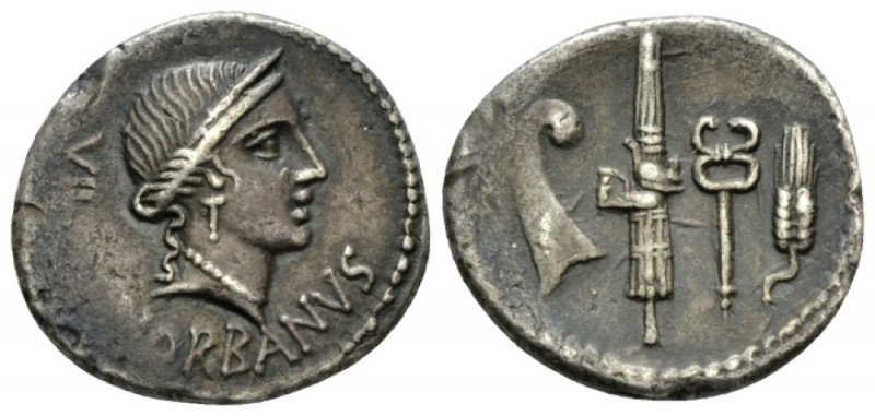 C. Norbanus. Denarius 83, AR 18.5mm., 3.74g. C·NORBANVS Diademed head of Venus r...