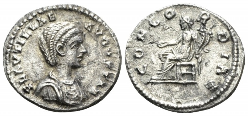 Plautilla, wife of Caracalla Denarius Laodicea ad Mare circa 202-205, AR 20.5mm....