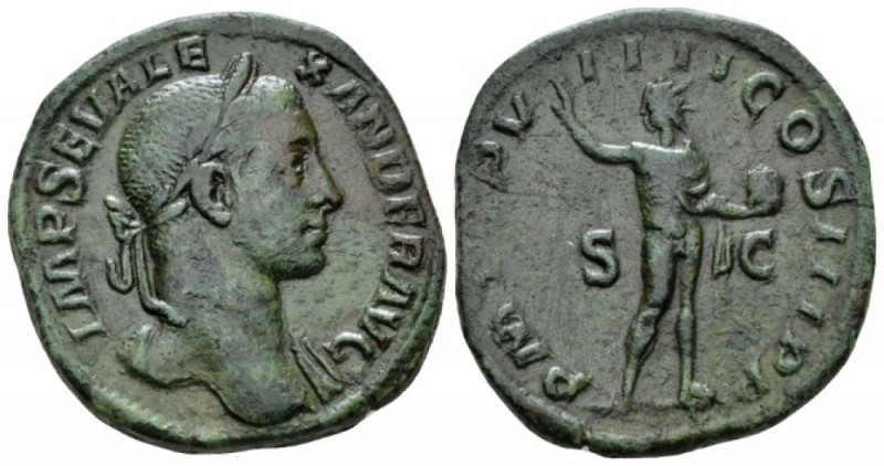 Severus Alexander, 222-235 Sestertius circa 230, Æ 29.5mm., 17.91g. IMP SEV ALE ...