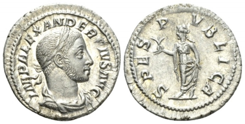 Severus Alexander, 222-235 Denarius circa 232, AR 20mm., 3.04g. IMP ALEXANDER PI...