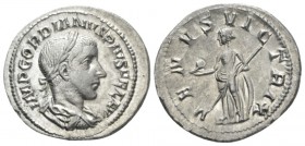 Gordian III, 238-244 Denarius circa 241, AR 21mm., 3.09g. IMP GORDIANVS PIVS FEL AVG Laureate, draped and cuirassed bust r. Rev. VENVS VICTRIX Venus s...