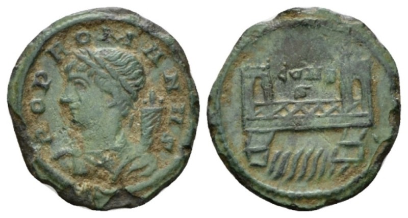Constantine I, 307-337 Follis Constantinople after 337, Æ 13.5mm., 0.88g. CONSTA...