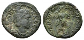 Mysia, Cyzicus Salonina, wife of Gallienus Bronze circa 253-268, Æ 23.5mm., 4.87g. Draped bust r. Rev. Artemis advancing r., holding two torches. SNG ...