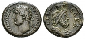 Egypt, Alexandria Hadrian, 117-138 Tetradrachm circa 134-135 (year 19), billon 25mm., 12.81g. Laureate head l. Rev. L ЄNN-ЄAKΔ Draped bust of Sarapis ...