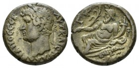 Egypt, Alexandria Hadrian, 117-138 Tetradrachm circa 135-136 (year 20), billon 23.5mm., 13.30g. Laureate bust l., slight drapery. Rev. Nilus reclining...