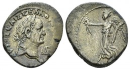 Egypt, Alexandria. Dattari. Vespasian, 69-79 Tetradrachm circa 70-71 (year 3), billon 26.5mm., 13.09g. Laureate head r; in front, L Γ. Rev. Nike advan...