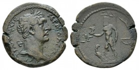 Egypt, Alexandria. Dattari. Trajan, 98-117 Hemidrachm circa 109-110 (year 13), Æ 28.5mm., 13.05g. Laureate, bust r., aegis on l. shoulder. Rev. Zeus a...