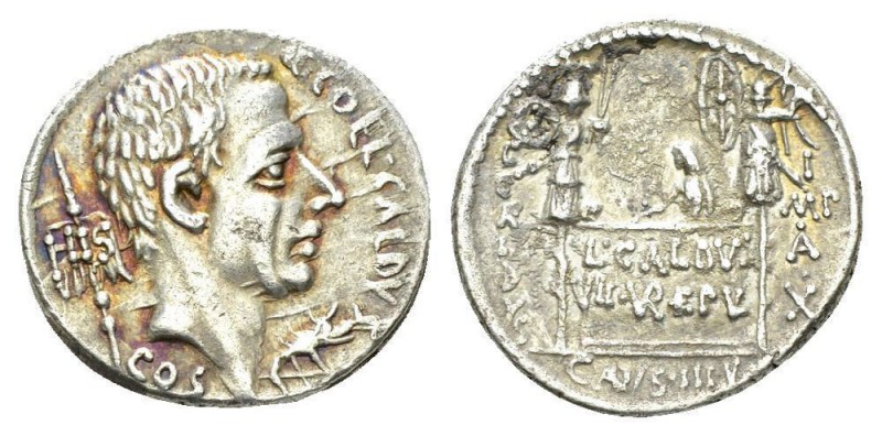 C. Coelius Caldus. Denarius circa 51, AR 18mm., 3.73g. C·COEL·CALDVS Head of C. ...