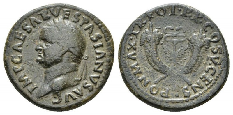 Vespasian, 69-79 As Rome for circulation in Syria circa 74, Æ 25.5mm., 12.50g. I...