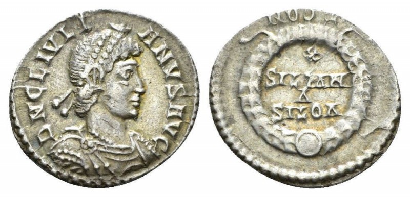 Julian II, 360-363 Siliqua circa 360-363, AR 19mm., 2.01g. Diademed, draped and ...