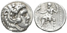 Kingdom of Macedon, Alexander III, 336 – 323 and posthumous issue uncertain mint in Greece, Tetradrachm circa 310-275, AR 24mm., 17.06g. Head of Herak...