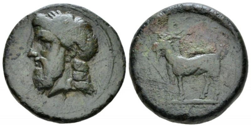 Island of Illyricum, Pharos Litra crica 350-320, Æ 25mm., 15.04g. Laureate head ...