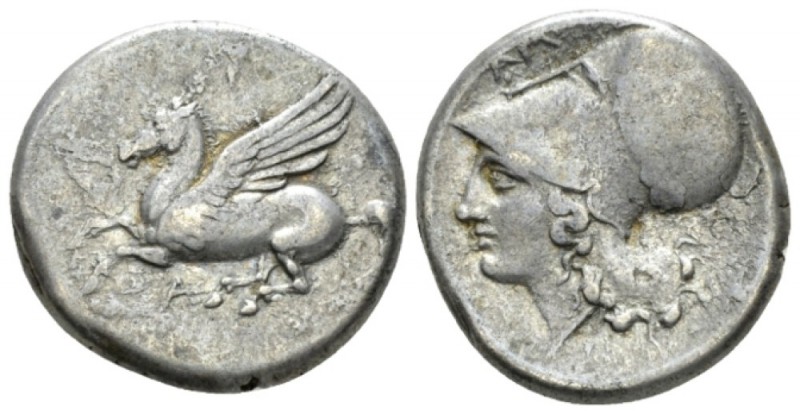 Epirus, Argos Amphilochicum Stater circa 350-270, AR 21.5mm., 8.27g. Pegasus fly...