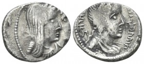 Kings of Nabathaea, Obodas III, 30-9 BC Petra Drachm circa 15-14, AR 18.5mm., 4.22g. Jugate busts of Obodas and his queen r., diademed and draped. Rev...