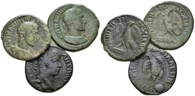 Thrace, Anchialus Caracalla, 198-217 Lot of tree Bronzes circa 198-238, Æ 23mm., 35.55g. Lot of three bronzes: Caracalla and Maximinus I (2).

About...