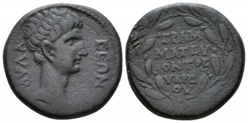 Caria, Mylasa Octavian as Augustus, 27 BC – 14 AD Bronze circa 27 BC- 14 AD, Æ 2...