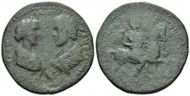 Caria, Stratonicea Caracalla, 198-217 Medallion circa 202-205, Æ 40mm., 20.22g. Diademed and drape bust of Plautilla r., facing laureate, draped and c...