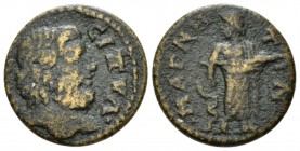 Lydia, Magnesia ad Sipulum Pseudo-autonomous issues. Bronze Time of M. Aurelius to Gallienus. Bronze II-III cent., Æ 18mm., 4.01g. CIΠV[ΛOC] Head of S...