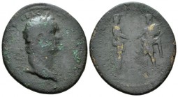 Phrygia, Aezanis and Cadi in Alliance. Domitian, 81-96 Bronze circa 81-96, Æ 27mm., 9.22g. Laureate bust l. Rev. The Demi of Aezanis and Cadi facing e...
