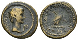 Phrygia, Amorium Octavian as Augustus, 27 BC – 14 AD Bronze circa 27-14 AD, Æ 21.5mm., 6.91g. CEBACTOC Bare-head r.; in r. field, lituus. Rev. AΛEΞ – ...