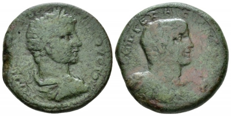 Cyprus, Uncertain mint Caracalla, with Geta as Caesar. AD 198-217 Bronze circa 1...