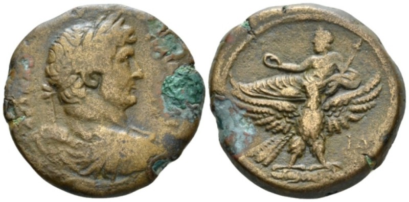 Egypt, Alexandria Hadrian, 117-138 Drachm circa 129-130 (year 14), Æ 34.5mm., 26...