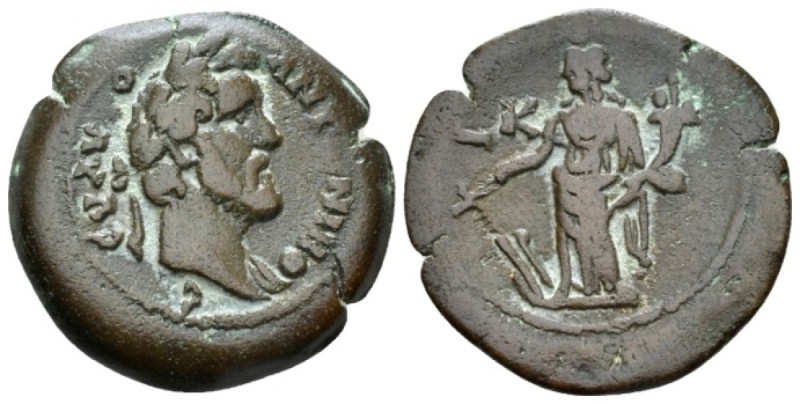 Egypt, Alexandria. Dattari. Antoninus Pius, 138-161 Diobol circa 156-157 (year 2...