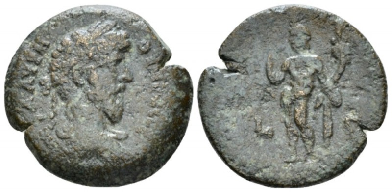 Egypt, Alexandria. Dattari. Lucius Verus, 161-169 Obol circa 162-163 (year 3), Æ...