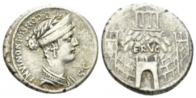C. Considius Nonianus. Denarius circa 57, AR 18.5mm., 3.88g. C·CONSIDI·NONIANI Diademed and laureate bust of Venus r.; below chin, S·C. Rev. ERVC abov...