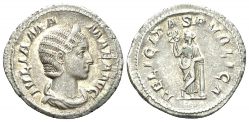 Julia Mamaea, mother of Severus Alexander Denarius circa 222-235, AR 21mm., 3.48...