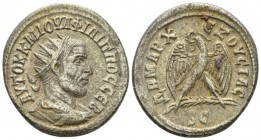 Philip I, 244-249 Tetradrachm Antioch circa 244, AR 26.5mm., 12.31g. Radiate, draped and cuirassed bust r. Rev. Eagle standing facing on palm branch, ...