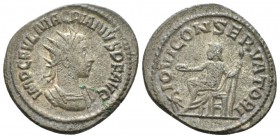 Macrianus, 260-261 Antoninianus Antioch circa 260-261, AR 22mm., 3.72g. Radiate, draped and cuirassed bust r. Rev. Jupiter seated l., holding patera a...