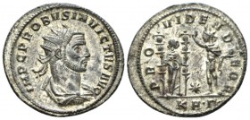 Probus, 276-282 Antoninianus Serdica circa 276-282, billon 24.5mm., 6.17g. Radiate, draped and cuirassed bust r. Rev. Providentia standing r., holding...