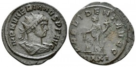 Numerian, 283-284 Antoninianus Ticinum circa 283-284, billon 24.5mm., 3.63g. Radiate, draped and cuirassed bust r. Rev. Providentia standing l., holdi...