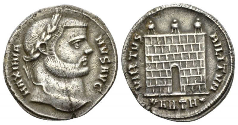 Maximianus Herculius, first reign 286-305 Argenteus Antioch circa 298, AR 19.5mm...