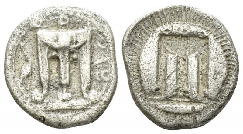 Bruttium, Croton Drachm circa 480-430, AR 16.5mm., 2.55g. Bruttium, Drachm circa...