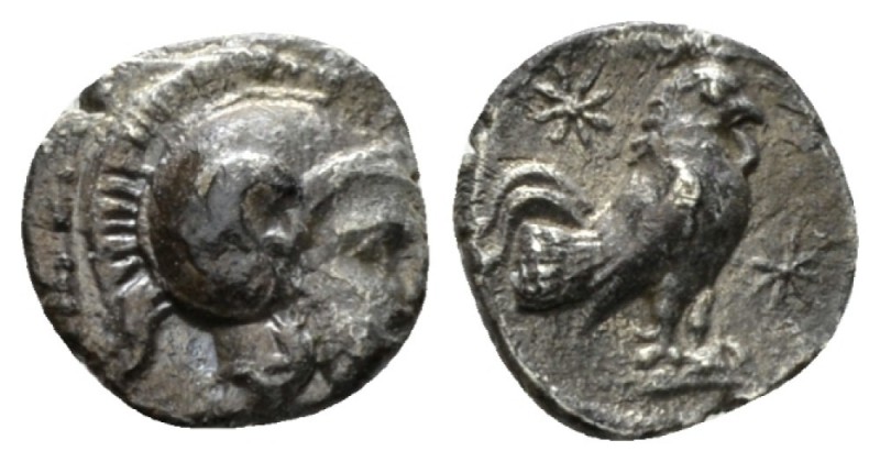 Troas, Dardanus Obol circa 350-300, AR 11mm., 0.67g. Troas, Dardanus Tetrobol ci...