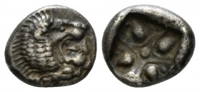 Ionia, Miletus Diobol late VI cent.-early V cent., AR 9.5mm., 1.24g. Ionia, Miletus Diobol late 6th-early 5th century BC, AR 9mm, 1.24g. Forepart of l...