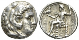The Seleucid Kings, Seleucus I Nicator, 312- 281 Babylon Tetradrachm circa 311-300, AR 24.5mm., 16.96g. Head of Herakles r., wearing lion-skin headdre...