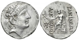 The Seleucid Kings, Alexander II Zabinas, 128-122 BC Antioch on the Orontes Tetradrachm circa 128-122, AR 29mm., 15.58g. Diademed head r. Rev. Zeus se...